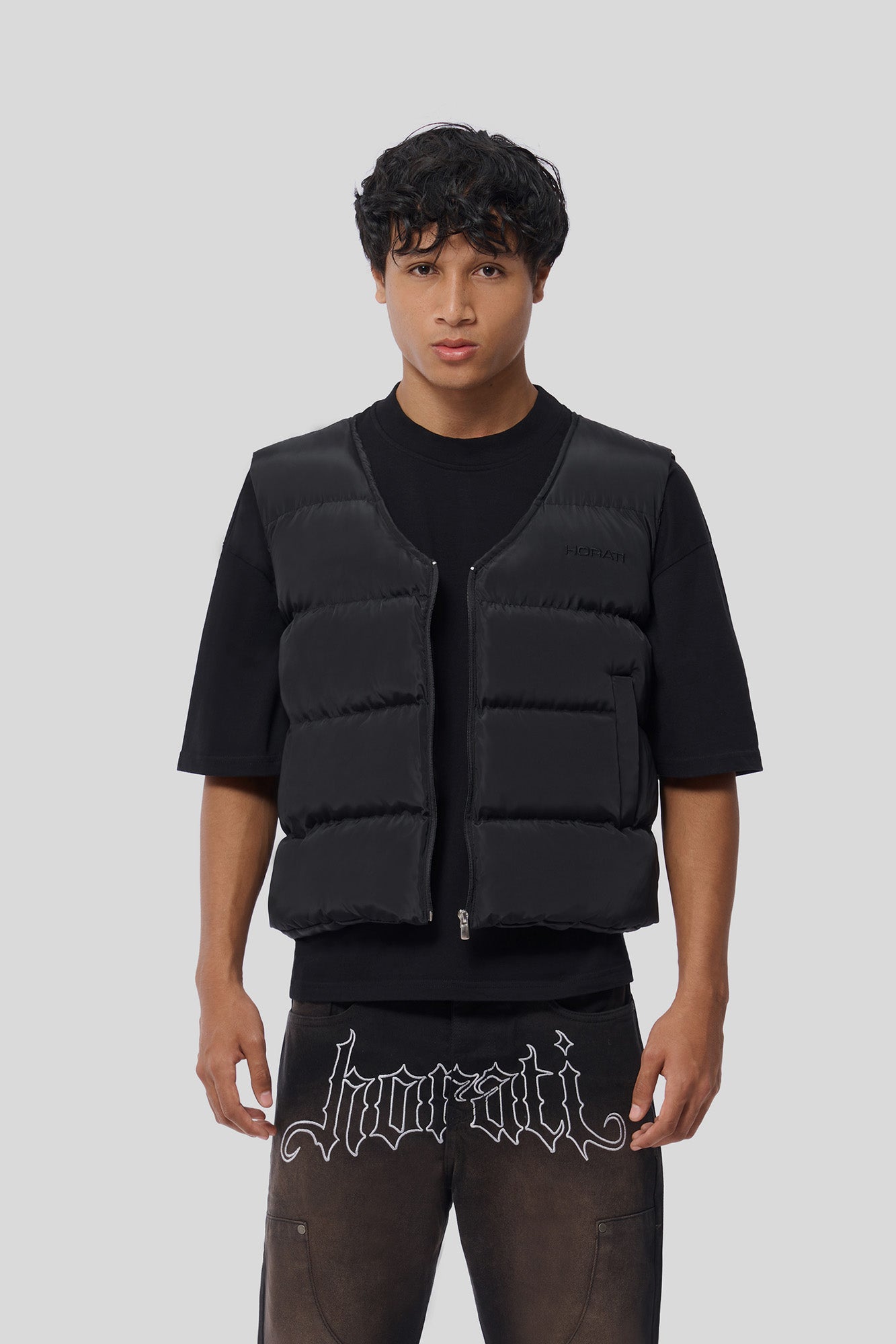 Puffer Vest — Coal Black