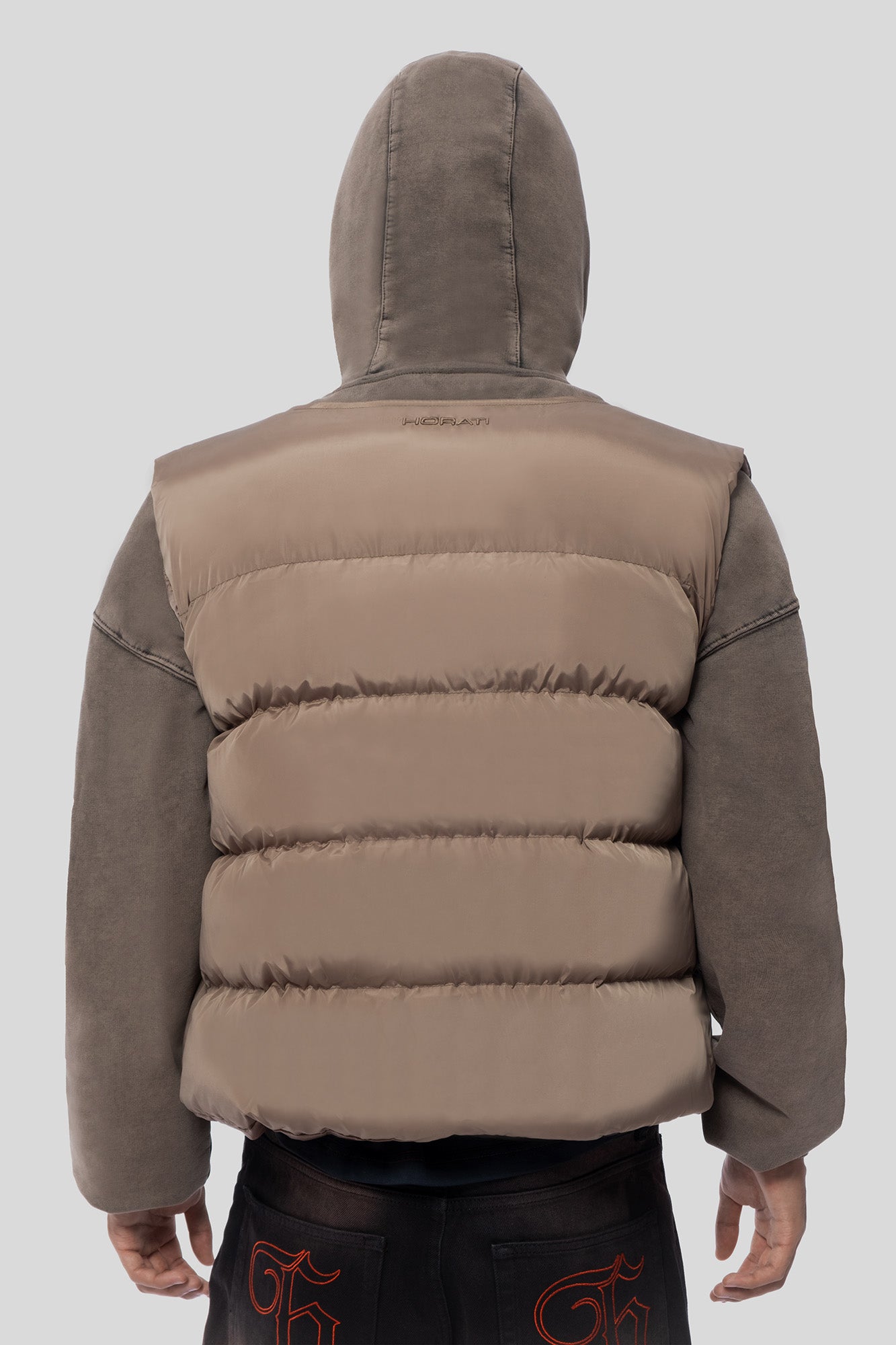 Puffer Vest — Rust Brown