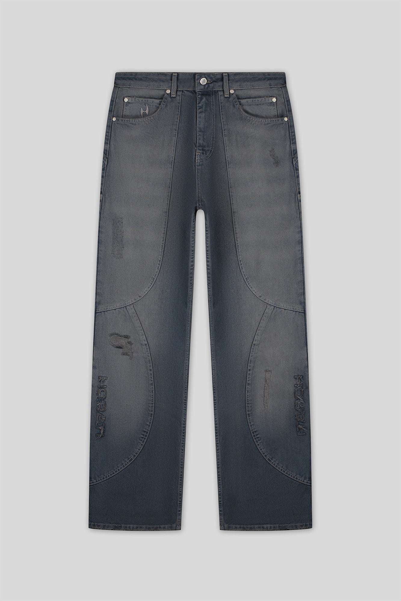 Washed Denim Set — Dark Blue