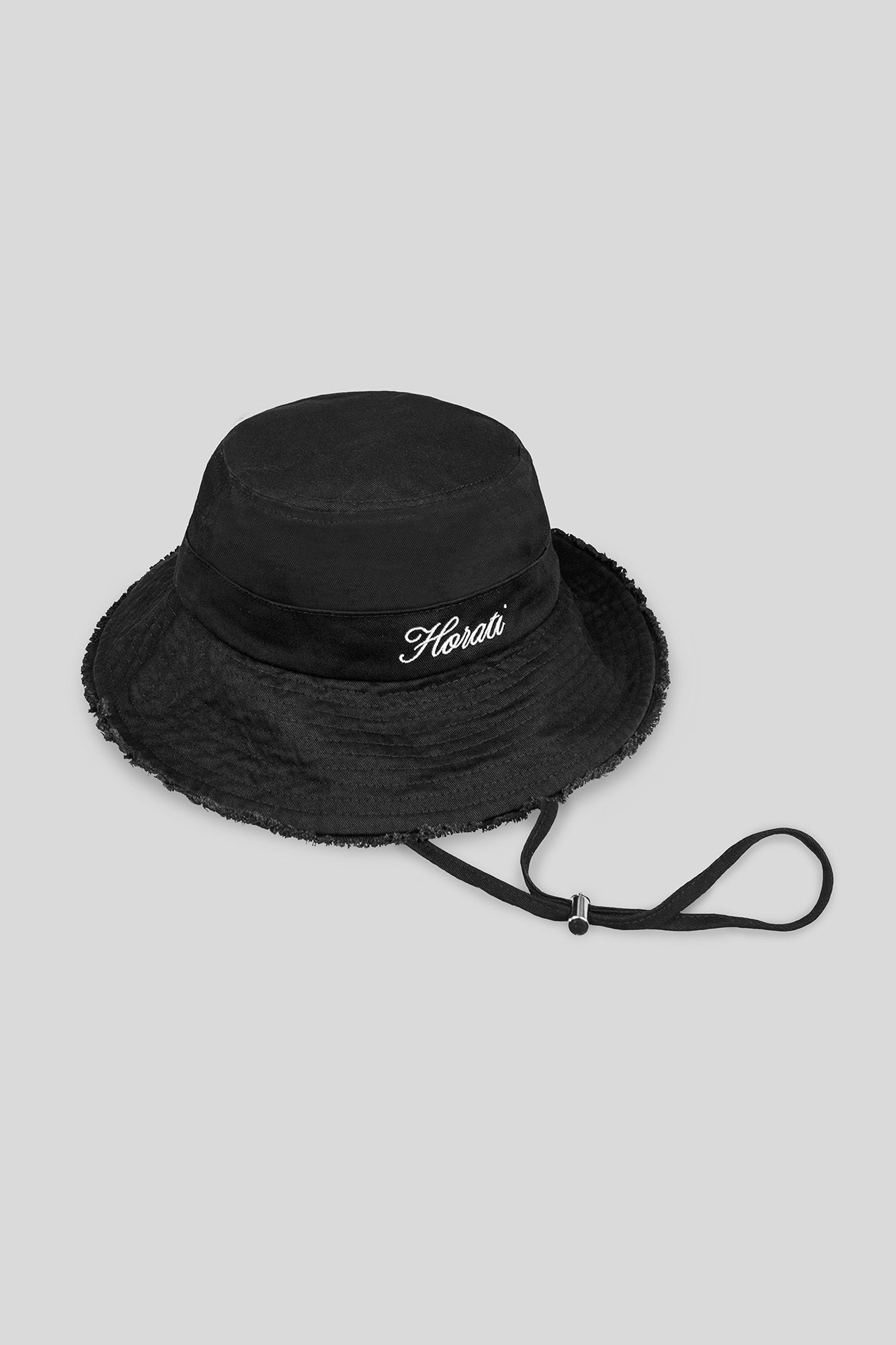 Frayed Sun Hat — Black