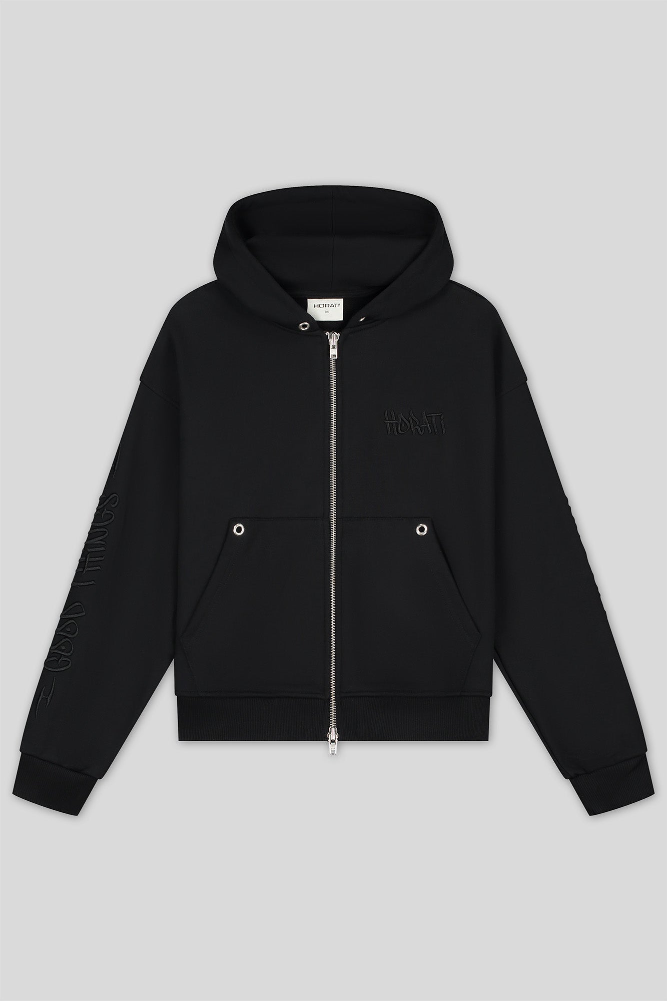 Good Things Zip Hoodie — Black