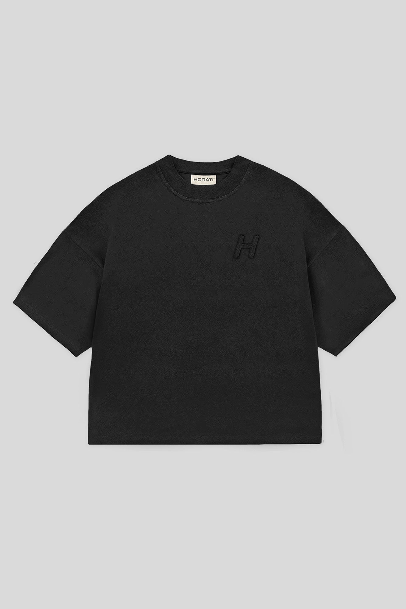 HORATI Boxy Tee — Black