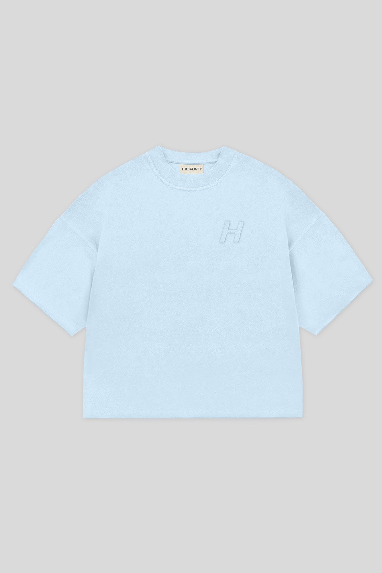 HORATI Boxy Tee — Frost Blue