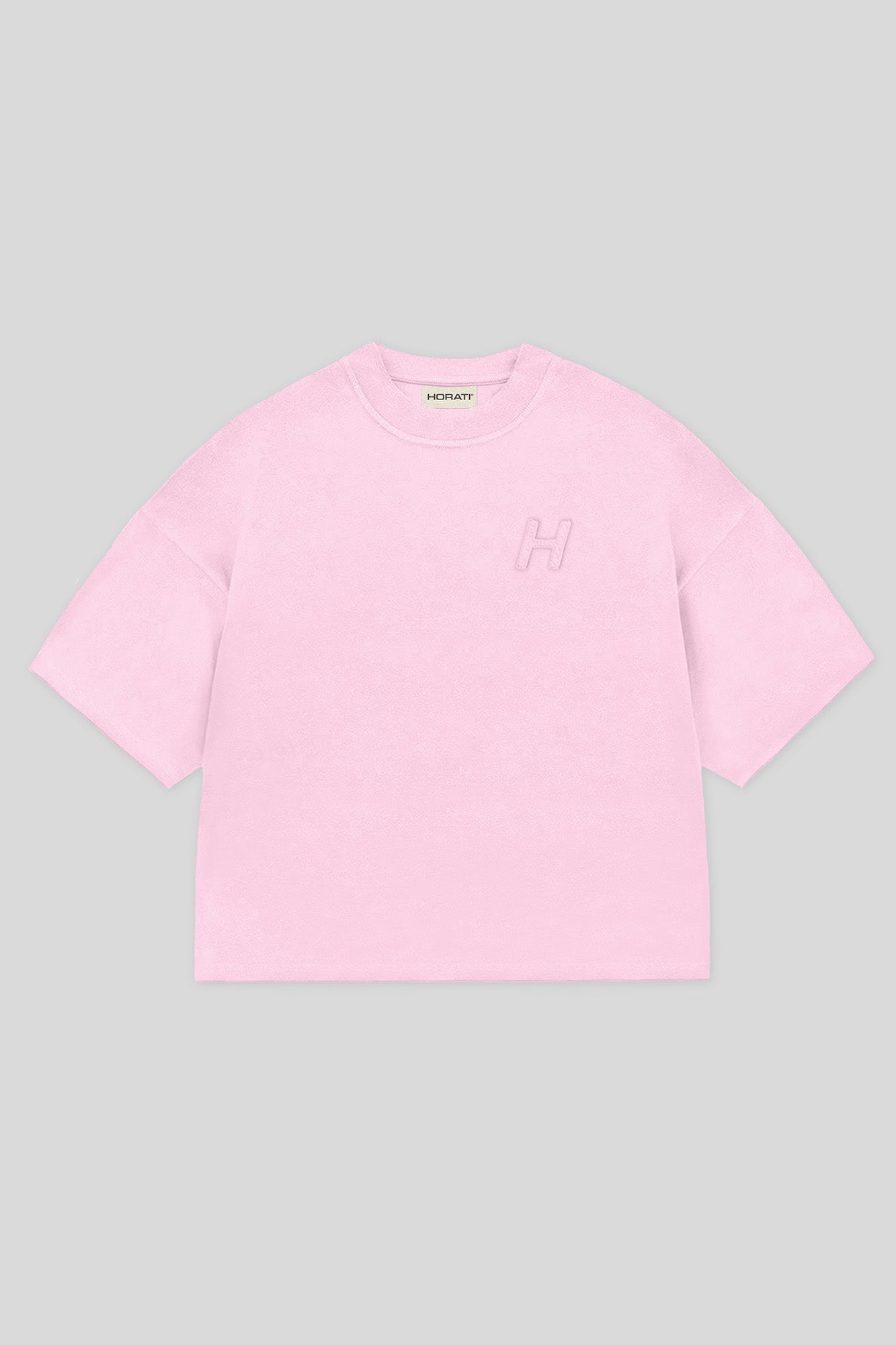 HORATI Boxy Tee — Soft Pink