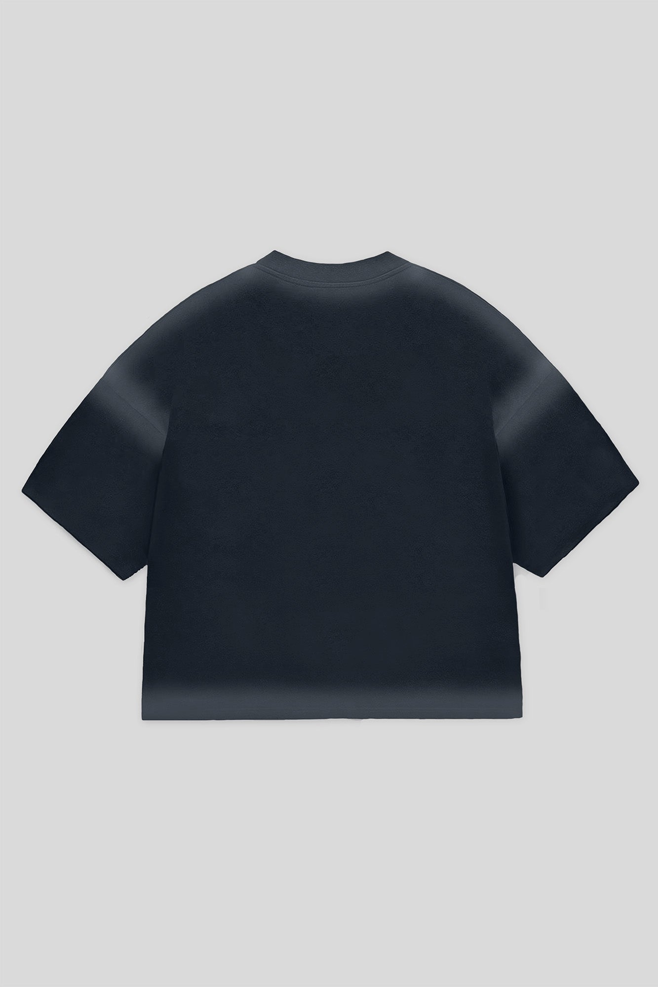 RED Boxy Tee — Bleached Black